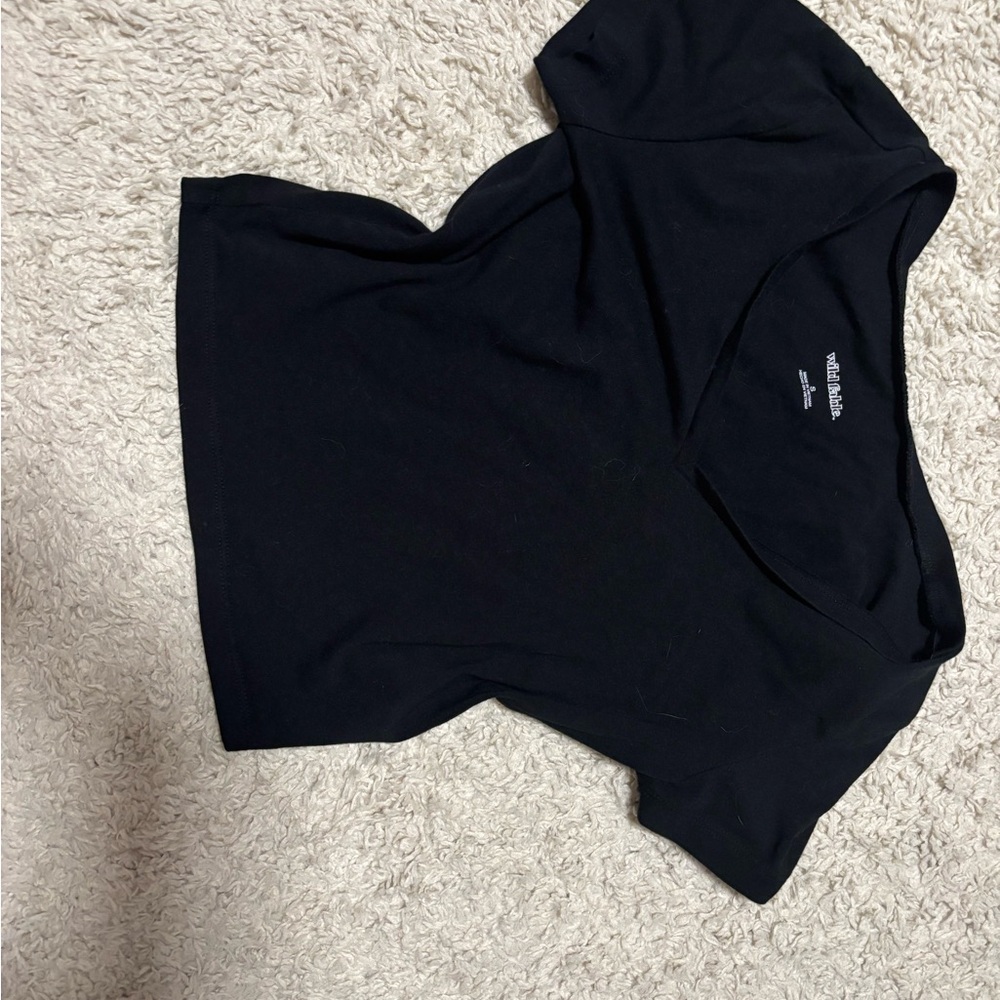 Wild Fable Black Crop Top